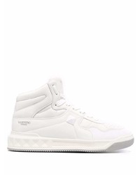 Baskets montantes en cuir blanches Valentino Garavani