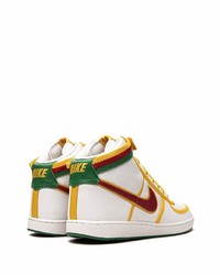 Baskets montantes en cuir blanches Nike