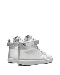 Baskets montantes en cuir blanches Nike