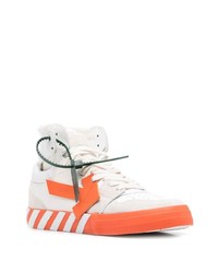 Baskets montantes en cuir blanches Off-White