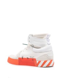 Baskets montantes en cuir blanches Off-White