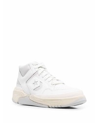 Baskets montantes en cuir blanches Converse