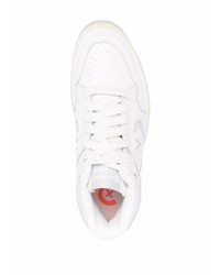 Baskets montantes en cuir blanches Converse