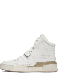 Baskets montantes en cuir blanches Isabel Marant