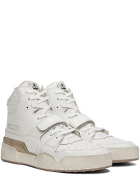 Baskets montantes en cuir blanches Isabel Marant