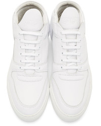 Baskets montantes en cuir blanches Filling Pieces