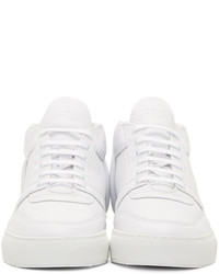 Baskets montantes en cuir blanches Filling Pieces