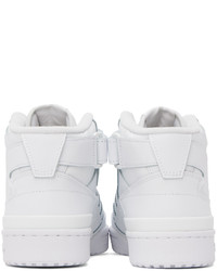 Baskets montantes en cuir blanches adidas Originals