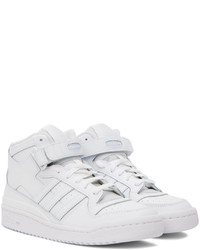 Baskets montantes en cuir blanches adidas Originals