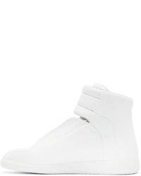 Baskets montantes en cuir blanches Maison Margiela