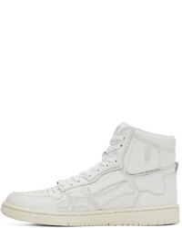 Baskets montantes en cuir blanches Amiri