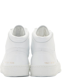 Baskets montantes en cuir blanches Common Projects