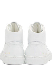 Baskets montantes en cuir blanches Common Projects