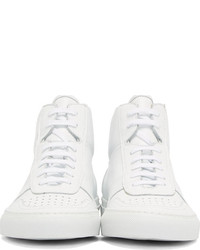 Baskets montantes en cuir blanches Common Projects