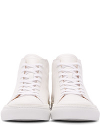 Baskets montantes en cuir blanches No.288