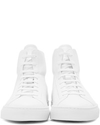 Baskets montantes en cuir blanches Common Projects