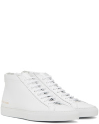 Baskets montantes en cuir blanches Common Projects