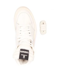 Baskets montantes en cuir blanches Rick Owens DRKSHDW