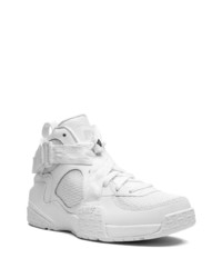 Baskets montantes en cuir blanches Nike