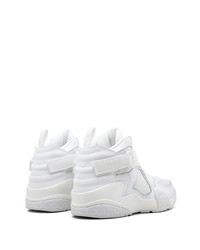 Baskets montantes en cuir blanches Nike