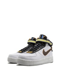 Baskets montantes en cuir blanches Nike