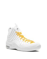 Baskets montantes en cuir blanches Nike