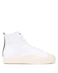 Baskets montantes en cuir blanches Y-3