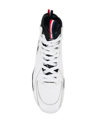 Baskets montantes en cuir blanches Champion