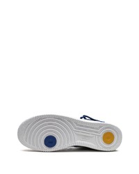 Baskets montantes en cuir bleu marine Nike