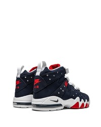 Baskets montantes en cuir bleu marine Nike