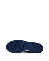 Baskets montantes en cuir bleu marine Nike