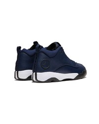 Baskets montantes en cuir bleu marine Jordan