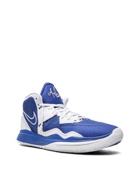 Baskets montantes en cuir bleu marine Nike