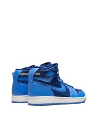 Baskets montantes en cuir bleues Jordan