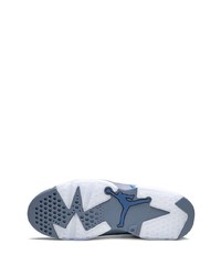 Baskets montantes en cuir bleues Jordan