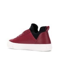 Baskets montantes en cuir bordeaux Calvin Klein 205W39nyc