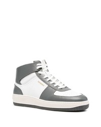 Baskets montantes en cuir gris foncé Sandro