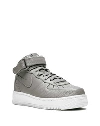 Baskets montantes en cuir grises Nike