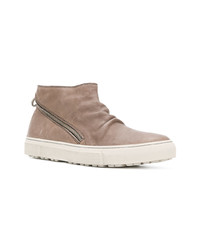 Baskets montantes en cuir grises Fiorentini+Baker