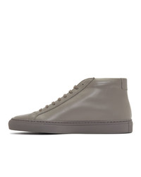 Baskets montantes en cuir grises Common Projects