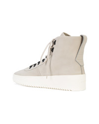 Baskets montantes en cuir grises Fear Of God