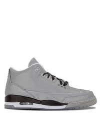 Baskets montantes en cuir grises Jordan