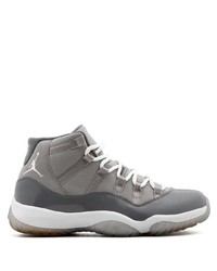 Baskets montantes en cuir grises Jordan