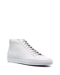 Baskets montantes en cuir grises Common Projects