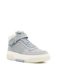 Baskets montantes en cuir grises Amiri