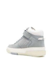 Baskets montantes en cuir grises Amiri