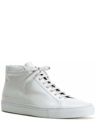 Baskets montantes en cuir grises Common Projects