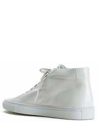 Baskets montantes en cuir grises Common Projects