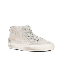 Baskets montantes en cuir grises Golden Goose Deluxe Brand