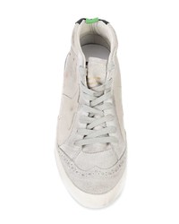 Baskets montantes en cuir grises Golden Goose Deluxe Brand